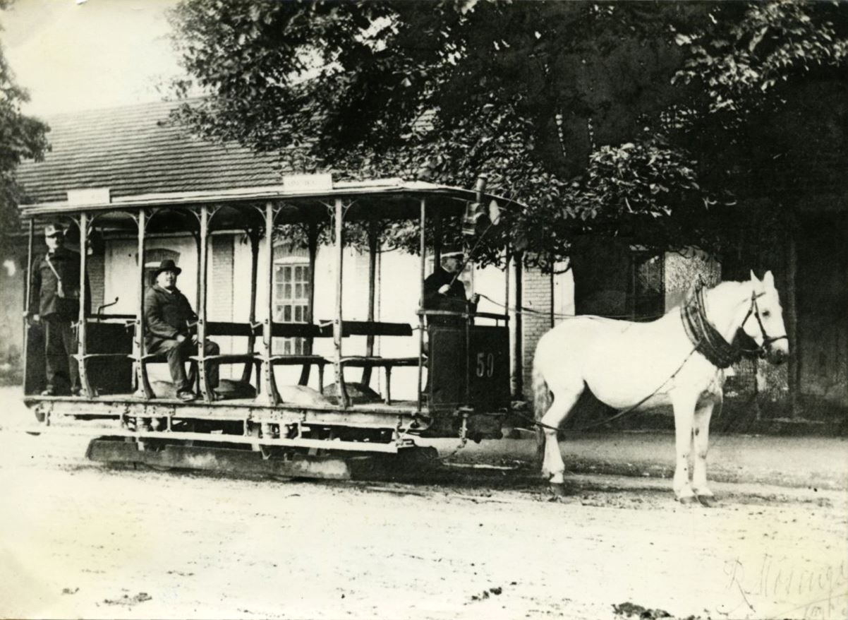 Konjski tramvaj, ljetna kola, Rudolf Mosinger oko 1910. godine